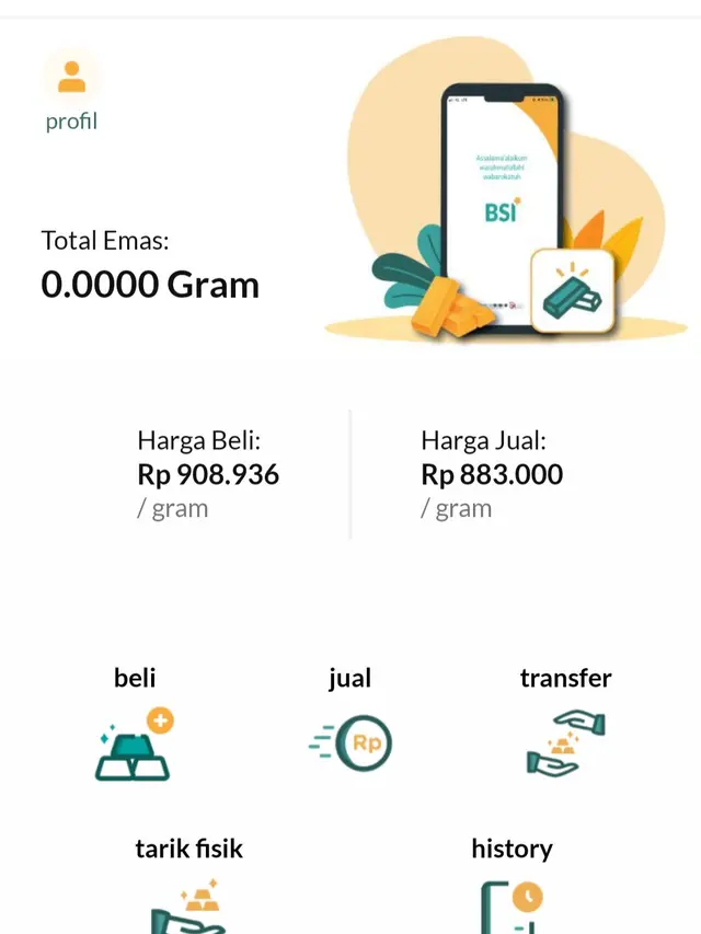 cara menabung emas di bsi (play.google.com)