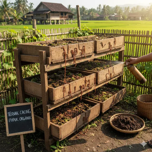 Model Ternak Hemat Lahan 1x1 Meter di Desa