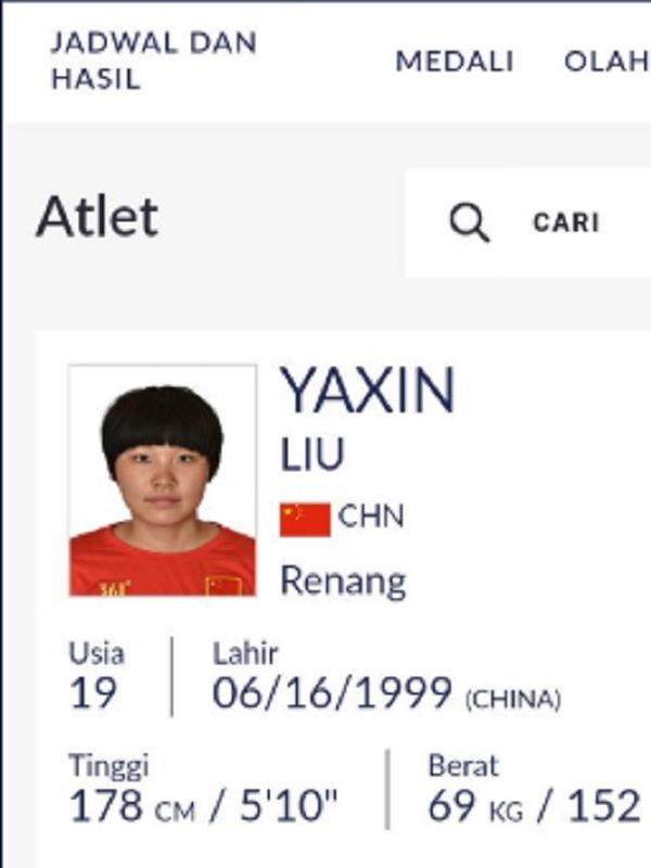 nama atlet Asian Games (foto: Twitter/@syaherry)