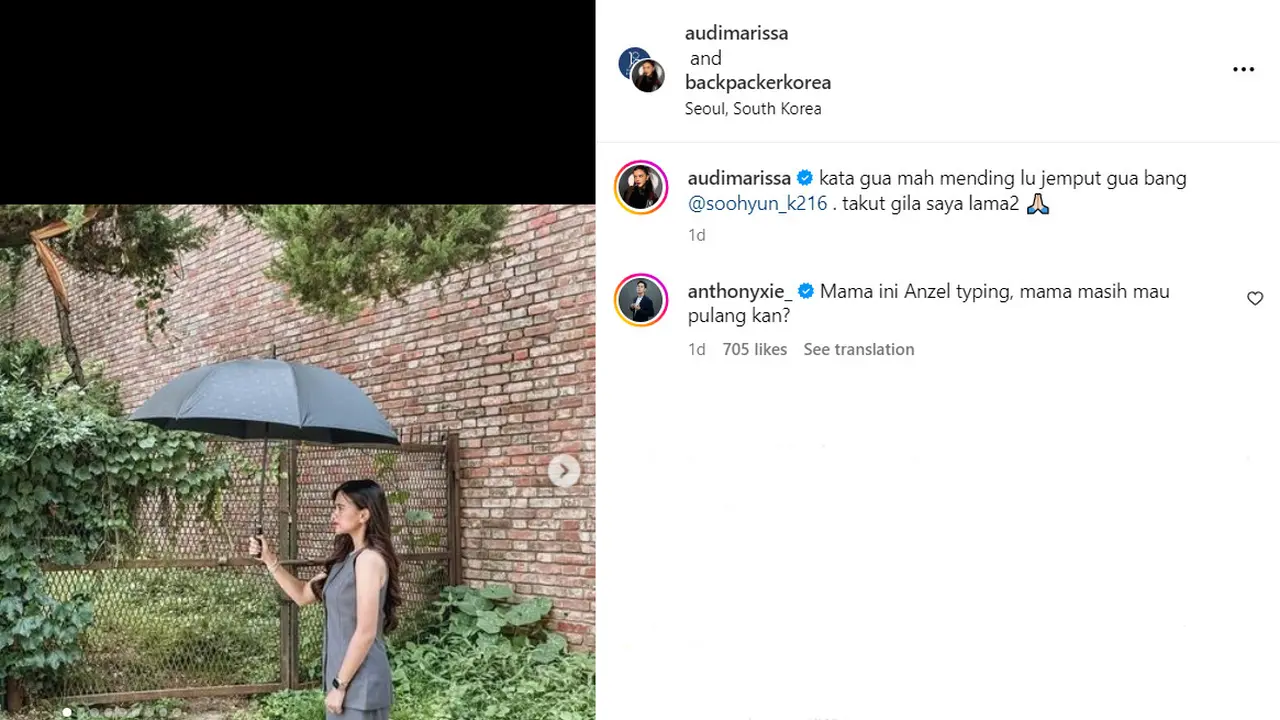 6 Komentar Lucu Anthony Xie di Postingan Reka Adegan Audi Marissa, Bikin Ngakak
