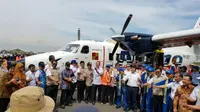 PT Dirgantara Indonesia (Persero) kembali melakukan uji coba produk terbarunya pesawat N219 pada Rabu (16/8/2017). (Foto: Istimewa)