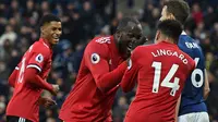 Manchester United berhasil meraih kemenangan 2-1 atas West Bromwich Albion pada laga pekan ke-18 Premier League di The Hawthorns, Minggu (17/12/2017). (AFP/Oli Scarff)