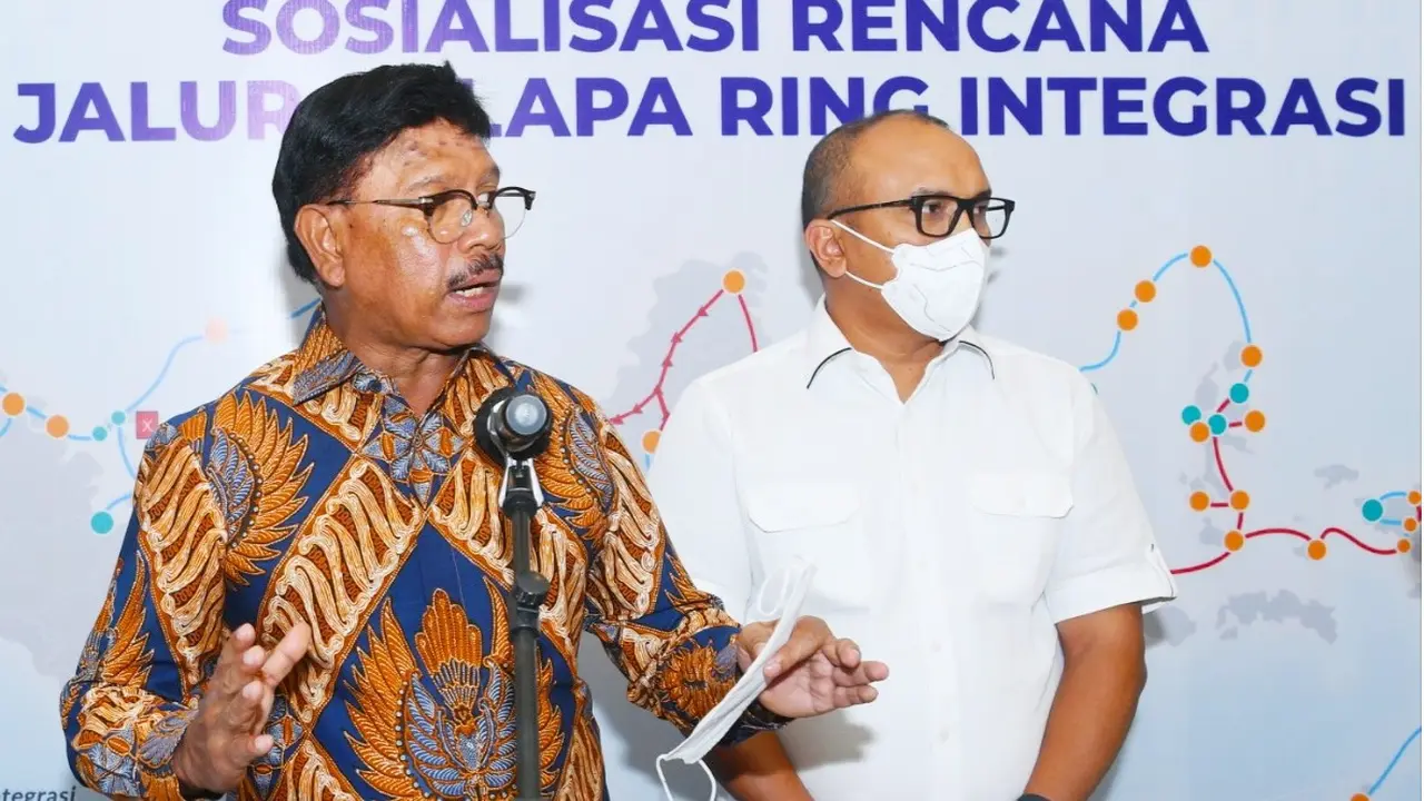 Menteri Komunikasi dan Informatika Johnny G Plate. (Dian Kurniawan/Liputan6.com)