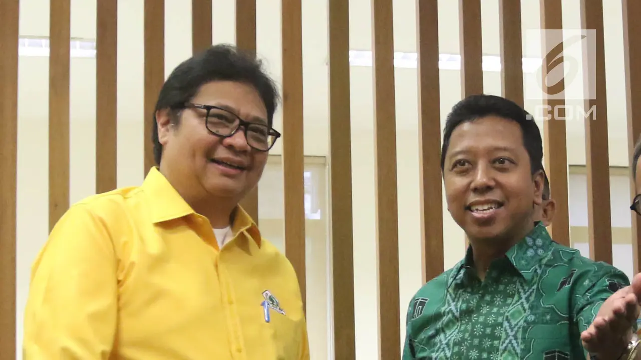 Airlangga Hartarto Temui Romahurmuziy
