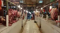 Daging sapi di Pasar Tomang Barat. Dok: Tommy Kurnia/Liputan6.com