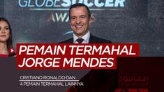 Berita motion grafis 5 pemain termahal di dawah naungan Jorge Mendes, Cristiano Ronaldo di posisi kedua.