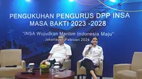Acara Pengukuhan Pengurus DPP INSA masa bakti 2023-2028 di Djakarta Theater, Jakarta, Kamis (29/2/2024). (Foto: Liputan6.com/Maulandy R)