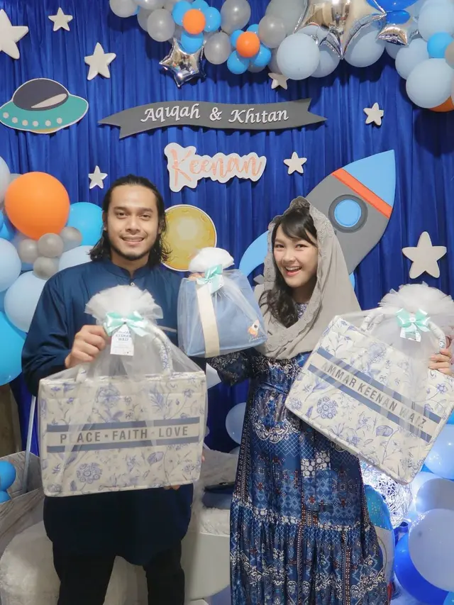 6 Momen Akikah dan Khitan Anak Ana Riana, Dekorasinya Curi Perhatian