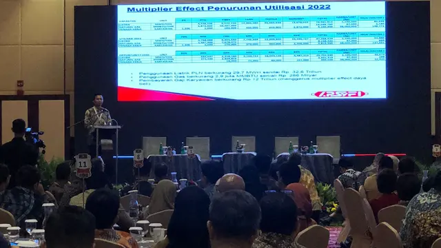 CEO GATHERING dengan tema “TANTANGAN INTERNASIONAL dan DOMESTIK TPT DI TAHUN POLITIK” yang digelar oleh Asosiasi Pertekstilan Indonesia. (Tira/Liputan6.com)