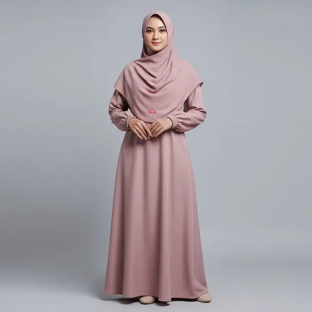 Gamis dengan Manset Karet (Wudhu Friendly)