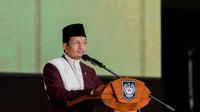 Menteri Agama (Menag) Nasaruddin Umar memberikan pesan kepada umat Islam agar senantiasa mendirikan sholat. Pesan itu disampaikan dalam rangka memperingati Isra Mikraj Nabi Muhammad SAW. (Foto: Humas Kemenag)
