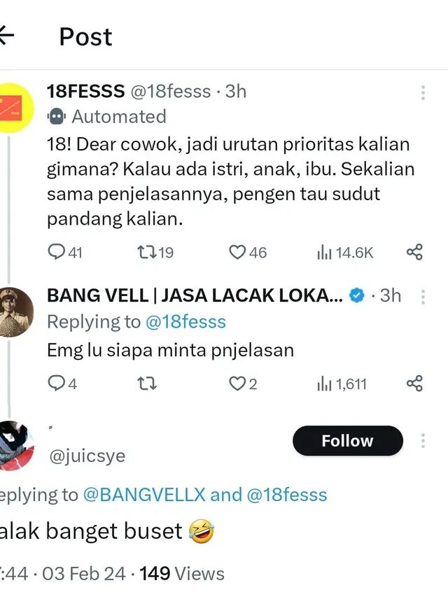 6 Balasan Cuitan Netizen Terbawa Emosi Ini Kocak Sekaligus Bikin Elus Dada