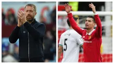Chelsea melanjutkan tren kemenangannya dalam 3 laga bersama Graham Potter di pekan ke-11 Liga Inggris 2022/2023, Minggu (16/10/2022) malam WIB usai mengalahkan tuan rumah Aston Villa dengan skor 2-0. Sementara Manchester United mencatatkan hasil imbang pertamanya di musim ini usai bermain tanpa gol dengan tamunya Newcastle United saat Cristiano Ronaldo kembali jadi starter. (Kolase AP dan AFP)