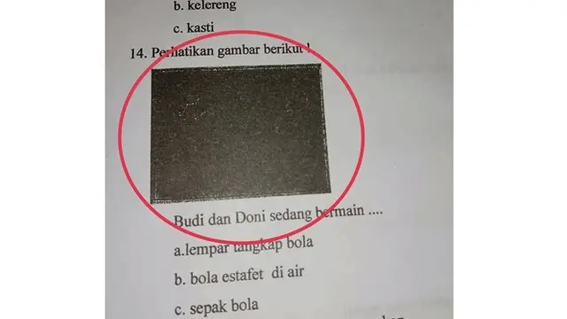 6 Soal Bergambar di Ulangan Ini Bikin Murid Bingung, Mikir Keras