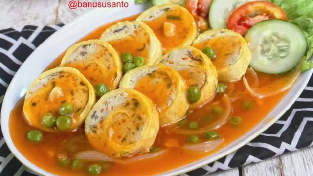 Rolade Ayam Saus Asam Manis