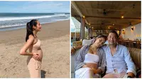 Momen Babymoon Niken Anjani di Bali. (Sumber: Instagram.com/nikenanjanii//dimazmotik)