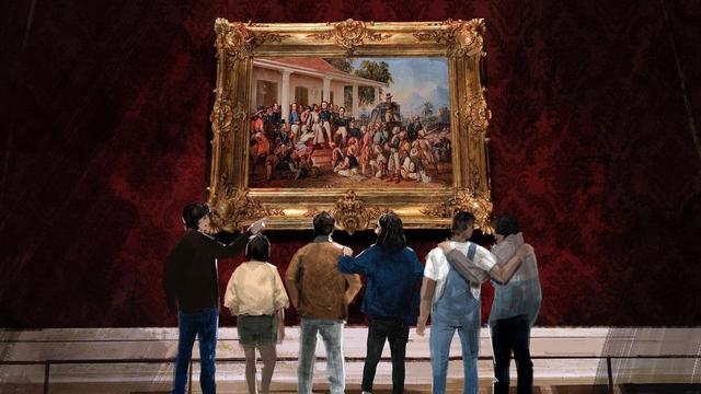 Ilustrasi film Mencuri Raden Saleh. (Foto: Instagram @mencuriradensalehfilm)