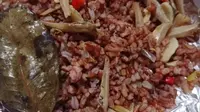 Nasi Merah Bakar Teri (Tangkapan Layar Cookpad/sellymonshi)