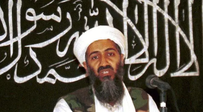 Potret Osama bin Laden pada 1998 (AP Photo/Mazhar Ali Khan, File)