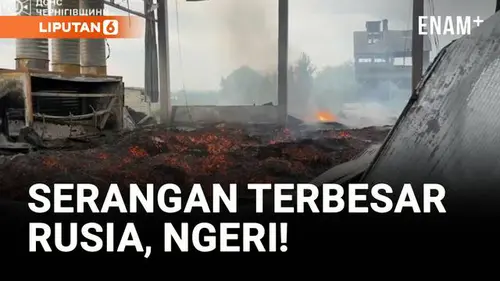 VIDEO: Serangan Terbesar Rusia! 367 Drone dan Rudal Hantam Ukraina