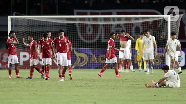 FOTO: Ekspresi Timnas Indonesia U-19 Saat Gagal Raih Poin Penuh