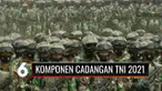 Presiden Joko Widodo telah tetapkan 3.103 orang sebagai Komponen Cadangan TNI tahun anggaran 2021 di Pusdiklatpassus Batujajar, Bandung Barat. Presiden sangat berterimakasih kepada masyarakat yang telah mengikuti program bela negara.