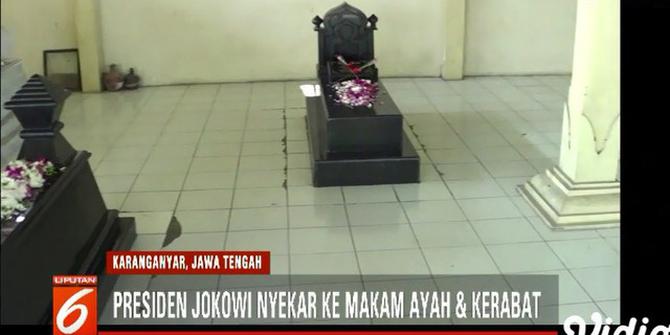 Jokowi Ziarah ke Makam Keluarga Jelang Ramadan