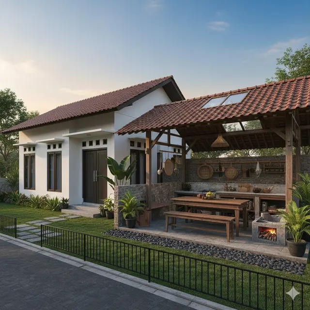 Rumah Model Dapur Samping