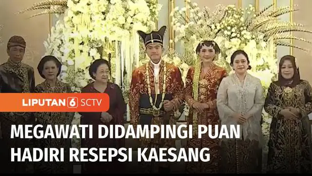 Resepsi malam pernikahan Kaesang Pangarep-Erina Gudono berlangsung di Pura Mangkunegaran, Solo, Jawa Tengah. Acara resepsi juga dihadiri Presiden ke-6, Susilo Bambang Yudhoyono dan Presiden ke-5, Megawati Soekarno Putri.