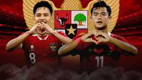 Timnas Indonesia - Pratama Arhan dan Witan Sulaeman (Bola.com/Erisa Febri)