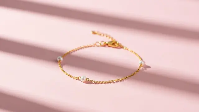 Gelang Kombinasi Emas dan Mutiara