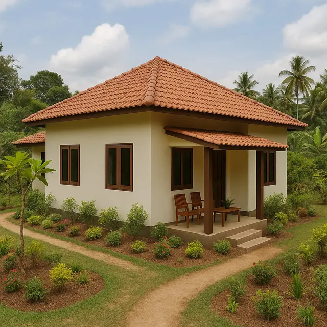 Inspirasi Rumah Sederhana Indonesia di Desa dengan Desain Minimalis dan Teras Mini