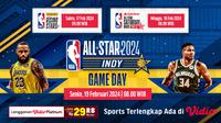 Link Live Streaming NBA All Star 2024 di Vidio, 19 Februari 2024. (Sumber: dok. vidio.com)