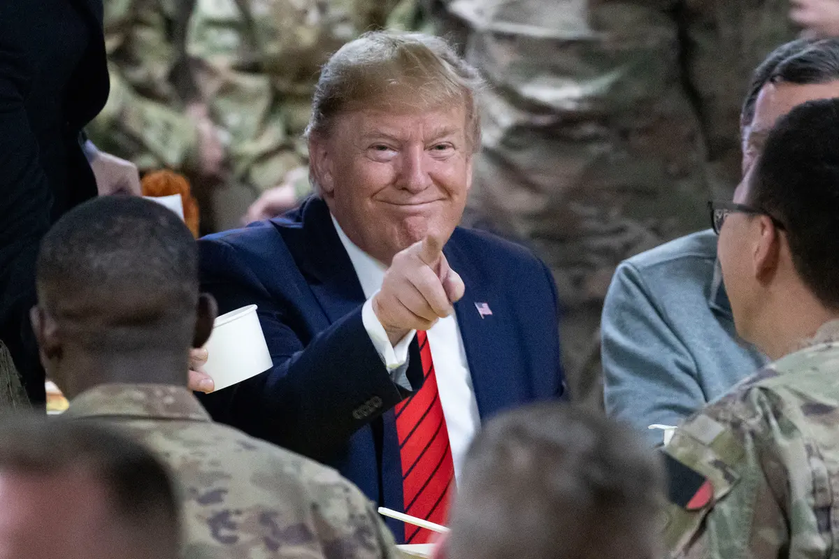 Hari Thanksgiving, Trump Tengok Tentara AS di Afghanistan
