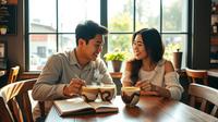 kata kata kopi romantis ©Ilustrasi dibuat AI