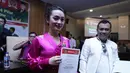 Akibat candaan, Zaskia Gotik berurusan dengan hukum diduga hina lambang negara. Setelah kejadian itu, kini Zaskia Gotik dinobatkan menjadi duta Pancasila.(Adrian Putra/Bintang.com)