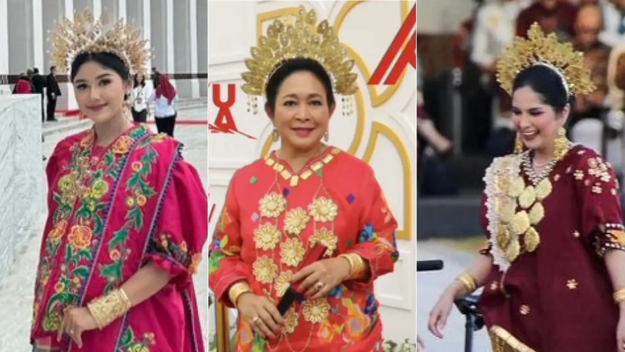 Publik Figur Dibalut Baju Bodo saat Rayakan Kemerdekaan ke-79 RI