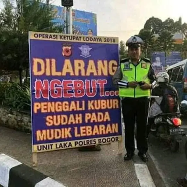 Kumpulan Potret Larangan Ngebut yang Bikin Ciut