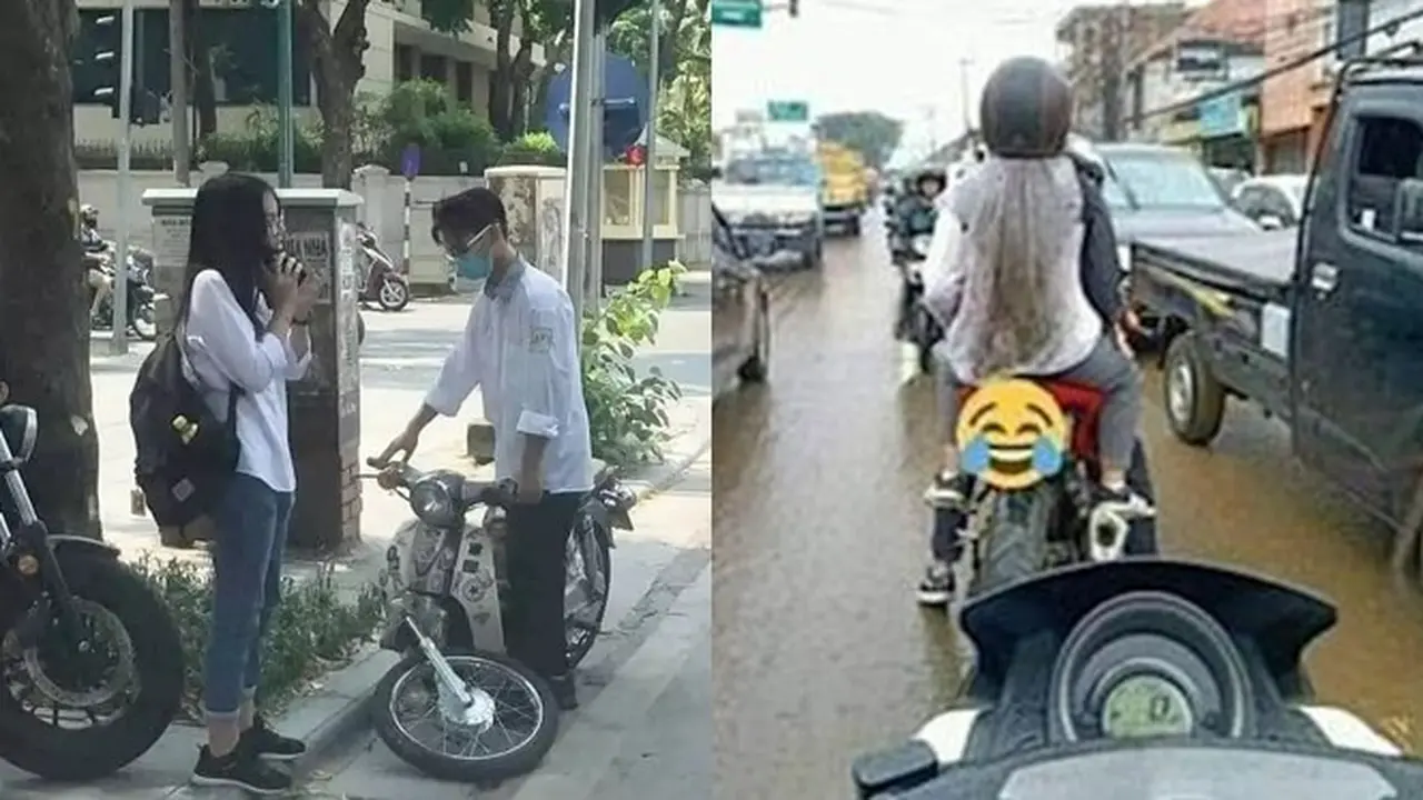 6 Momen Apes Saat Pacaran Naik Motor Ini Bikin Senyum Tipis