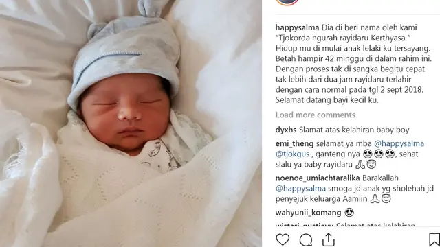 Anak kedua Happy Salma (Instagram/ @happysalma)