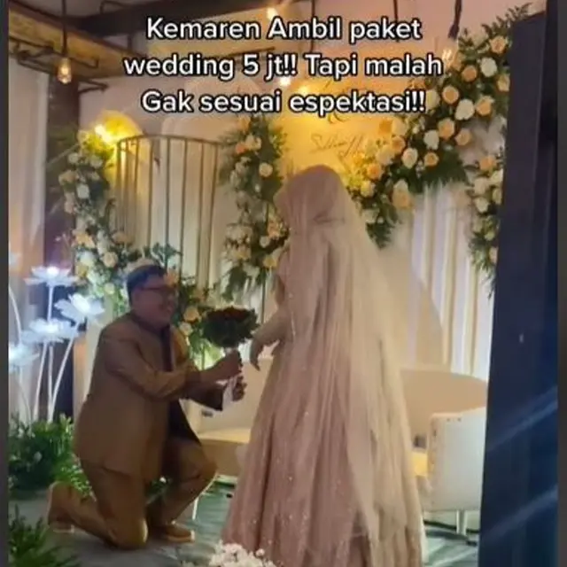Pengantin Pilih Paket Pernikahan Rp5 Juta, Hasilnya Bikin Kagum