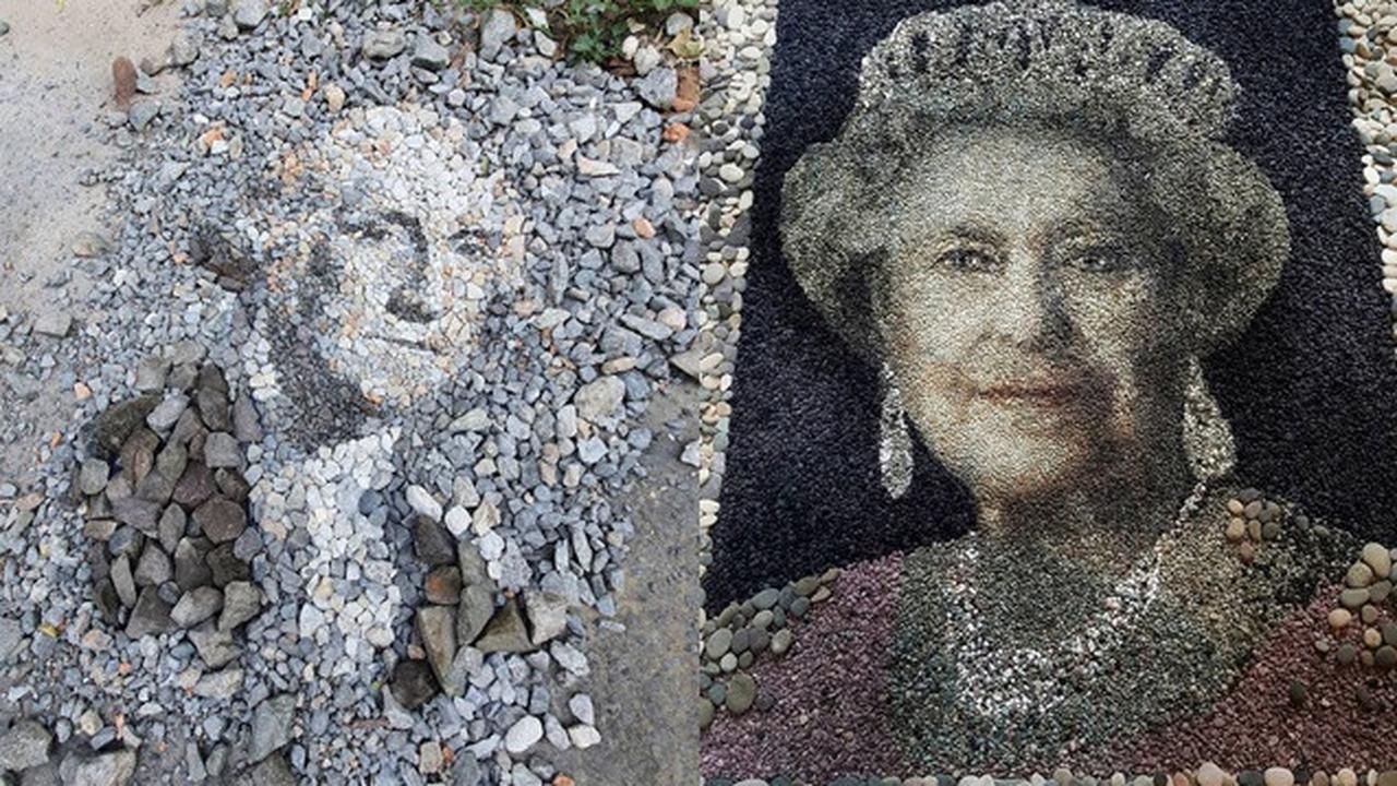 Seniman Ini Bikin Lukisan Wajah dari Kerikil, 6 Hasilnya Bikin Takjub