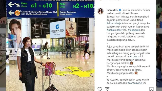 Artis Ike Muti membuat unggahan terkait dirinya yang diajak bekerjasama dengan Pemprov DKI dan menjadi viral.