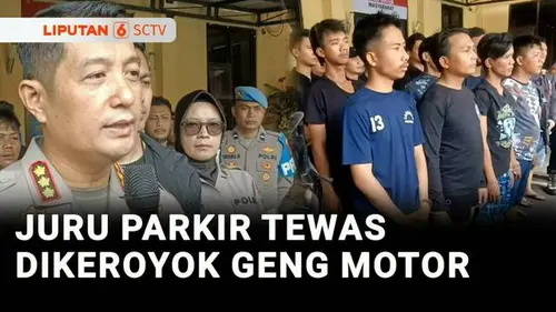 VIDEO: 21 Anggota Geng Motor Pengeroyok Jukir di Bandung hingga Tewas Ditangkap