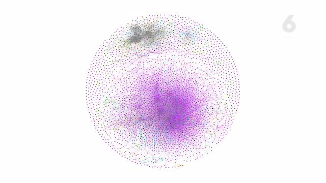 Social Network Analysis Percakapan tentang Omnibus Law di Twitter - Sumber Data: Drone Emprit Academic, yang didukung oleh UII Yogyakarta - Visualisasi oleh Liputan6.com/Mochamad Wahyu Hidayat via Gephi