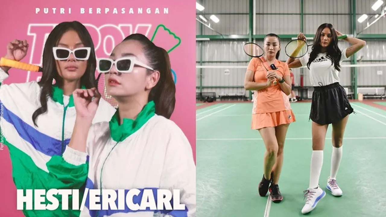 6 Potret Hesti Purwadinata dan Erika Carlina Latihan Jelang Vindes Sport Tepok Bulu