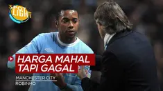 Berita video spotlight kali ini membahas tentang empat rekrutan mahal Manchester City yang gagal bersinar, salah satunya ialah Robinho.