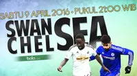 Swansea City vs Chelsea (Bola.com/Samsul Hadi)