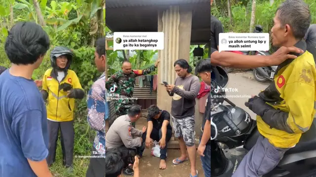 Peristiwa pembegalan yang gagal ini viral di medis sosial (Medsos) TikTok, di Kota Bandar Lampung. Foto : (Istimewa).