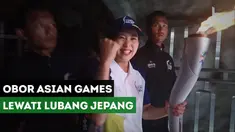 Berita Video Olivia Zalianty Bawa Obor Asian Games 2018 ke Lubang Jepang